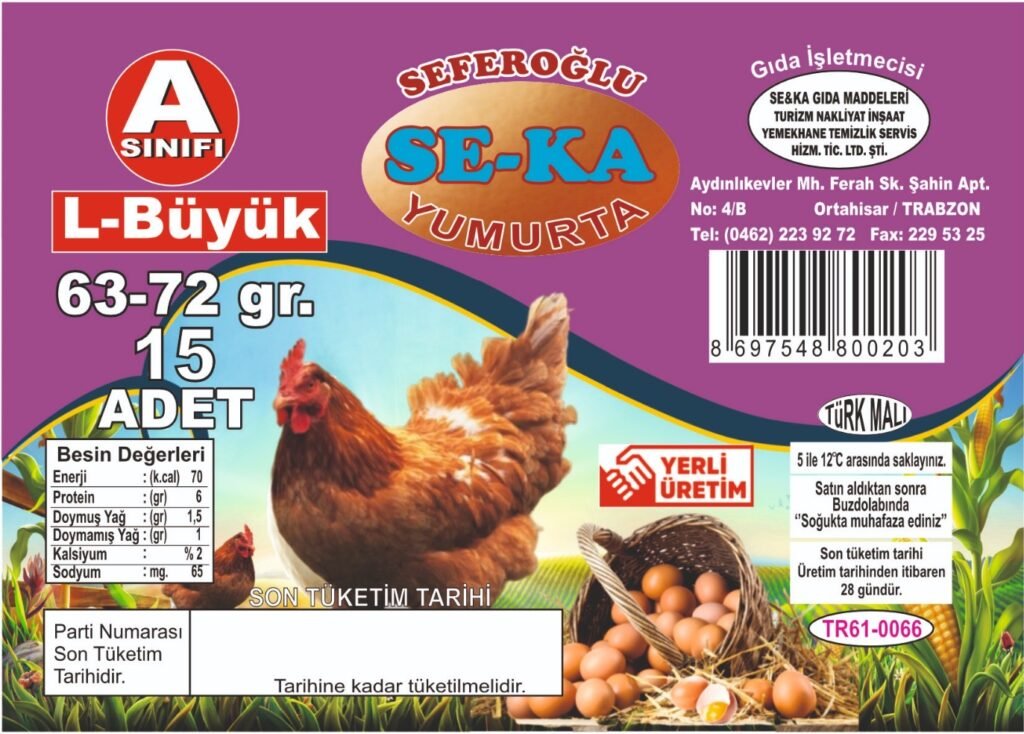 15li Büyük Boy Yumurta